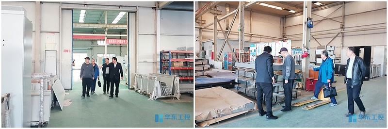 參觀柜殼生產(chǎn)車(chē)間