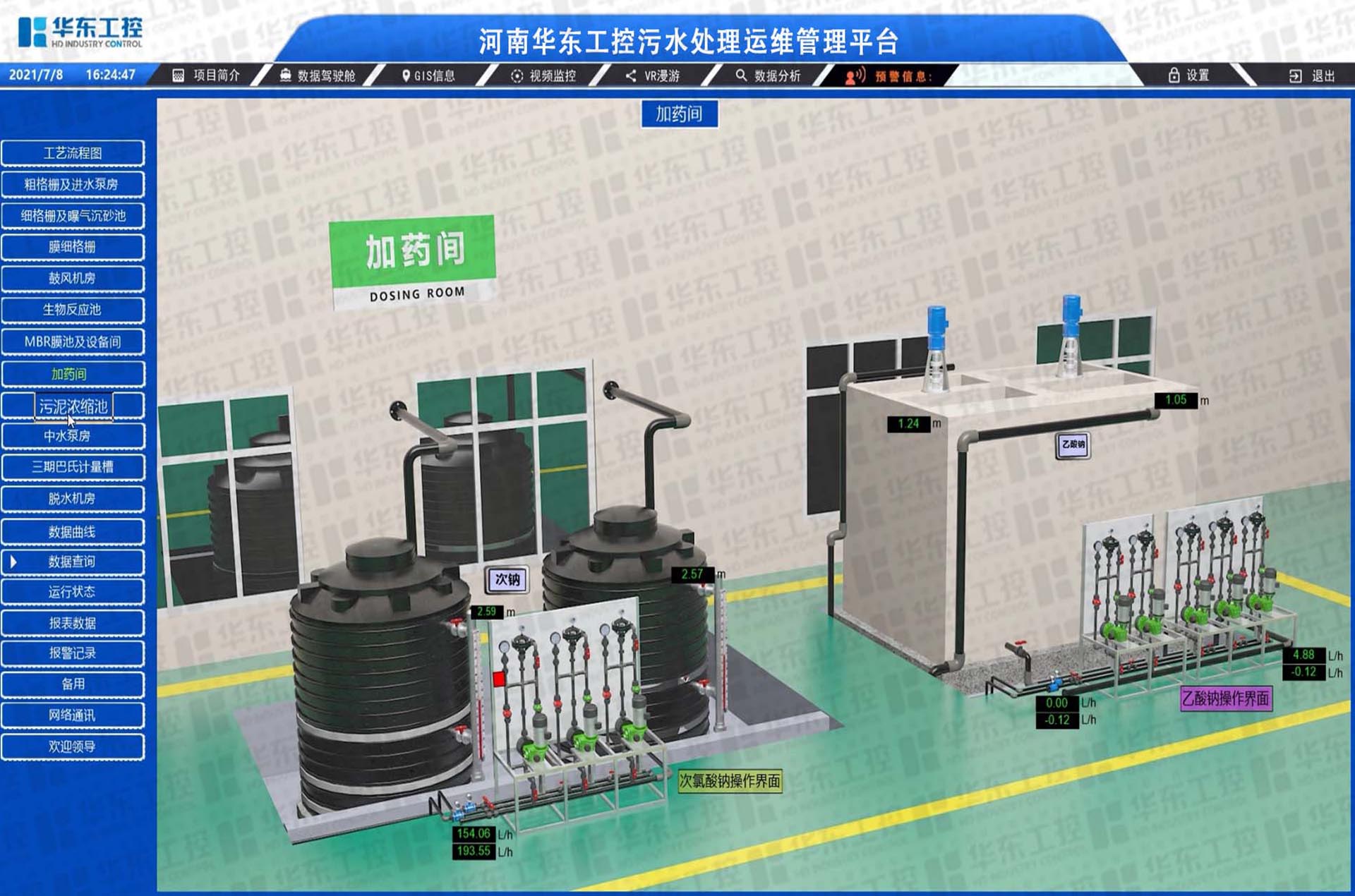 華東工控-污水處理廠集控平臺 華東工控-污水處理廠集控平臺